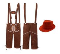 Perchero tradicional étnico para hombre, mono con sombrero, dos piezas para cosplay