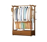 Perchero vertical independiente con cajón, soporte multifuncional para almacenamiento de dormitorio, colgador de ahorro de espacio para abrigos y vestidos