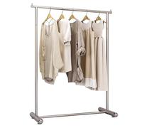 Percheros burro Barra Para Ropa Resistente, Perchero De Acero Inoxidable, Perchero Moderno De Una Sola Varilla Para Tienda Minorista, Estante De Ropa De Gran Capacidad Para Dormitori(Size:80X40X160CM)
