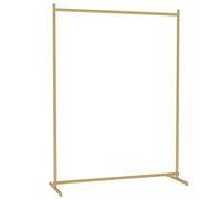 Percheros burro Riel Para Ropa De Metal Dorado Para Dormitorio Estante De Ropa Moderno Nórdico Con Barra Colgante Superior Estante De Exhibición De Ropa Comercial Fácil De Montar(Size:150X40X160CM)