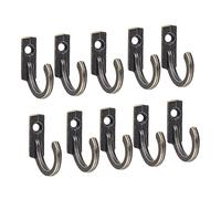 Percheros Para Colgar Abrigos Paquete de 10 perchas de gancho for abrigos individuales, percheros montados en la pared, percheros de ropa Vintage for uso en el hogar, la cocina, el baño Perchero Para