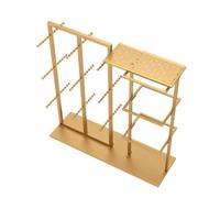 Percheros para prendas de vestir Tienda de ropa interior estantes estante exhibición sujetadores centro comercial pantalones cortos colgantes doble cara Nakajima Perchero para dormitorio(Gold)