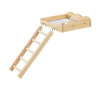 Perchoir Oiseaux Bois - 10,63 Pouces Échelle Escalade Cage Oiseaux | Bois Échelle Perchoir - Jouet Stimulation pour Perruches Conures Hamsters Chinchillas Activité et Bien Être