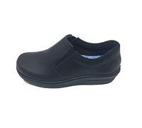 Percla Zapatos/Sanitarios Farma/Empeine Piel/Suela sintética/Plantilla Antimicrobiana/Color Azul/Talla 35