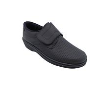 PERCLA Zuecos Sanitarios Anatomicos en Piel, Mod.18793 Calzado Made in Spain, Garantia de Calidad. (35, Azul Marino)