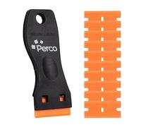 Perco Cuchilla de afeitar de plástico Raspador Herramienta Utilidad with10PCS Cuchillas de afeitar de plástico para quitar etiquetas