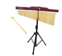 Percusión con campanas de viento Campana de viento 36 tonos, instrumento percusión for colgar en la pared, decoración del hogar, música con soporte plegable