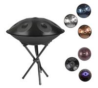 Percusión De Tambor Handpan 432/440 Hz, 9/10/12 Notas, 22 Pulgadas, Steel Hand Drums, Para Principiantes, Incluye Soporte, Bolsa Y Mazos Para Meditación, Yoga Y Sanación Sonora