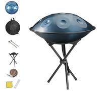 Percusión De Tambor Handpan - 9/10/12 Notas En Re Menor Kurdo Steel Hand Drums, 432/440 Hz, Handpan Drums Sets, Percusión Tambores De Mano Para Niños Y Adultos(Blue,440HZ/10Note)