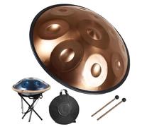 Percusión De Tambor Handpan - Steel Hand Drum De 9/10/12/14 Notas Para Adultos En Re Menor, 432 Hz/440 Hz Handpan Drums Sets, Para Meditación, Musicoterapia(4440Hz,10 Note)