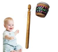 Percussion Beater Drumsticks - Par De Palitos De Mazo De Madera, Accesorio De Llamante De Rana | Músico Rhythm Drum Tool Kit, Conjunto De Bass Con Peso Equilibrado Para Repeticiones D