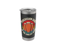 Percussion Gang es la pandilla más genial ama Conga Music Conga Vaso térmico de acero inoxidable de doble pared