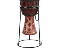 Percussion Instrument Holder, Adjustable Drum Support, African Drum Stand, Carbon Steel Material, Multipurpose Rack, Ideal for Practice and Performance, 17.32x11.42 In.
