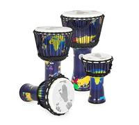 Percussion Plus World Slap Djembe mixto paquete de 4 - cuerda afinada