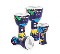 Percussion Plus World Slap Djembe mixto paquete de 4 - preafinado