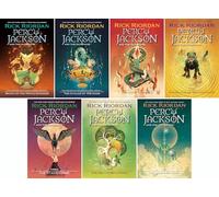 Percy Jackson and the Olympians Series, Set of 7 Books. Lightning Thief, Sea of Monsters, Titan's Curse, Battle of the Labyrinth, Last Olympian, The Chalice of the Gods, Wrath of the Triple Goddess