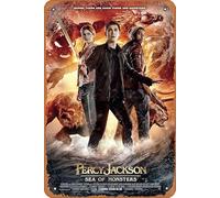 Percy Jackson: Sea of Monsters 2013 - Póster de película vintage para decoración de pared, letrero de metal para hogar, cocina, tienda, club, cafeterías, bares, pubs, decoración de pared, 30,5 x 20,3