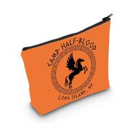 Percy Movie Gift Camp Mitología Griega Mitología Regalo Campamento Mitología Mitad Blood Long Island Bolsa de maquillaje Bookish Gift, Bolsa de sangre Eu, Bolsa de cosméticos con impresión