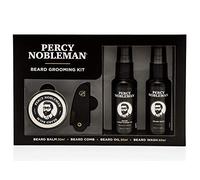 Percy Nobleman Kit de Cuidado para Barba. Un Set de Regalo para Hombres que Contiene un Aceite para Barba con Fragancia Exclusiva, Jabón para Barba, Bálsamo para Barba y Peine para Barba