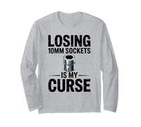 Perder enchufes de 10MM es mi maldición Chico Coche Divertido mecánico de Coches Manga Larga