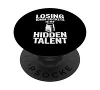Perder enchufes de 10MM es mi Talento Oculto Car Guy Car Mechanic PopSockets PopGrip Adhesivo