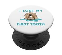 Perdí mi Primer Diente, Linda Nutria, Divertida Hada de los Dientes PopSockets PopGrip Adhesivo