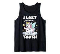 Perdí mis primeros dientes de leche dentista unicornio de hadas Camiseta sin Mangas