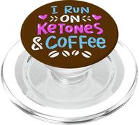 Pérdida de Peso Corro con cetonas y café Ketosis Keto Dieta PopSockets PopGrip para MagSafe