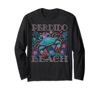 PERDIDO BEACH ALABAMA BLUE CRAB VERANO BEACH VACACIONES REGALOS Manga Larga