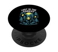 Perdido en el Bosque Bosques Senderismo Animales Mochilero Búho PopSockets PopGrip Adhesivo