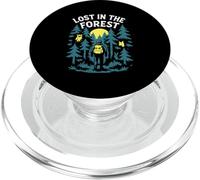 Perdido en el Bosque Bosques Senderismo Animales Mochilero Búho PopSockets PopGrip para MagSafe