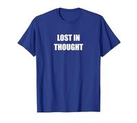 Perdido en el Pensamiento Camiseta, Hombre, Azul Real, S