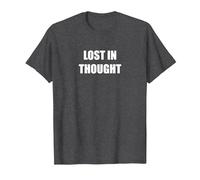 Perdido en el Pensamiento Camiseta, Hombre, Jaspeado Oscuro, XXL