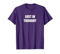 Perdido en el Pensamiento Camiseta, Hombre, Morado, 3XL
