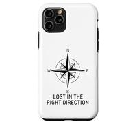 Perdido en la dirección correcta Brújula Wanderlust Carcasa para iPhone 11 Pro