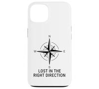 Perdido en la dirección correcta Brújula Wanderlust Carcasa para iPhone 13