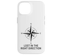 Perdido en la dirección correcta Brújula Wanderlust Carcasa para iPhone 14