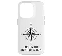 Perdido en la dirección correcta Brújula Wanderlust Carcasa para iPhone 14 Pro
