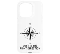 Perdido en la dirección correcta Brújula Wanderlust Carcasa para iPhone 15 Pro