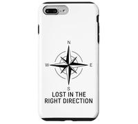 Perdido en la dirección correcta Brújula Wanderlust Carcasa para iPhone 7 Plus/8 Plus