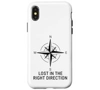 Perdido en la dirección correcta Brújula Wanderlust Carcasa para iPhone X/XS