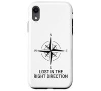 Perdido en la dirección correcta Brújula Wanderlust Carcasa para iPhone XR