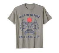 Perdido en la Naturaleza Viajes de Vacaciones Salt Lake City Camiseta