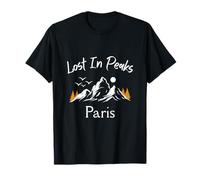 Perdido en los Picos Viajes de Vacaciones París Francia Camiseta