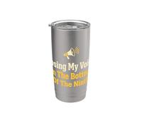 Perdiendo mi voz en el fondo del noveno fanático del béisbol Vaso térmico de acero inoxidable de doble pared