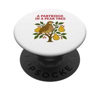 Perdiz En Un Peral Lindo Doce Días De Navidad PopSockets PopGrip Adhesivo