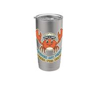 Perdón mi pellizco Necesito el entusiasta del océano costero de la playa Vaso térmico de acero inoxidable de doble pared