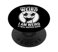 Perdón por actuar raro ganso divertido PopSockets PopGrip Adhesivo