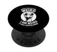 Perdón por actuar raro ganso divertido PopSockets PopGrip Adhesivo