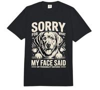 Perdón por lo Que Dijo mi Cara Personalidad del Perro Comfort Colors Adult Heavyweight T-Shirt